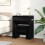 Berkfield Dressing Table Black oak 60 x 40 x 75 cm Engineered wood 4