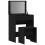 Berkfield Dressing Table Black oak 60 x 40 x 75 cm Engineered wood 5