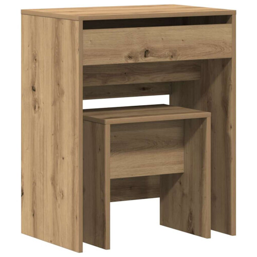 Berkfield Dressing Table Artisan oak 60 x 40 x 75 cm Engineered wood 1