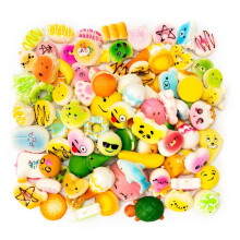 Squishy Toys Set 20 Pack Slow Rising Cream Scented Kawaii Panda Bread Collection with Phone Straps