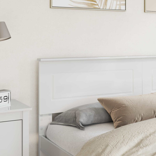 Berkfield Headboard Gloss White Engineered wood 2