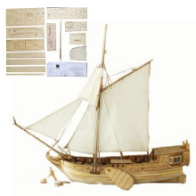 1/80 Dutch Royal Yacht Wooden Model Kit, Realistic 3D Wooden Puzzle for Adults DIY Craft Gift