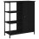 Berkfield Sideboard Black Oak 70 x 30 x 80 cm 2