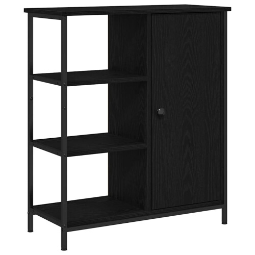 Berkfield Sideboard Black Oak 70 x 30 x 80 cm 1