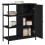 Berkfield Sideboard Black Oak 70 x 30 x 80 cm 3