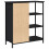 Berkfield Sideboard Black Oak 70 x 30 x 80 cm 4
