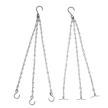 Cadena para maceta, campanilla de viento, colgador, colgadores negros, decoración, cadenas de hierro, la cesta