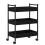 Berkfield Kitchen Trolley Black oak 50 x 30 x 70 cm Engineered Wood 2