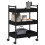 Berkfield Kitchen Trolley Black oak 50 x 30 x 70 cm Engineered Wood 3