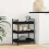 Berkfield Kitchen Trolley Black oak 50 x 30 x 70 cm Engineered Wood 4