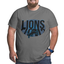 Koszulka z krótkim rękawem z logo drużyny futbolowej DET_Lions Men Big and Tall Sports dla fanów baseballu
