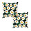 Almofadas decorativas Xubond, 45x45 cm, capa de almofada quadrada de linho compatível com sofás, camas e carros - tecido multicolorido 1