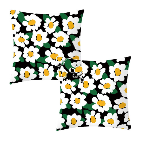 Almofadas decorativas Xubond, 45x45 cm, capa de almofada quadrada de linho compatível com sofás, camas e carros - tecido multicolorido