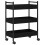 Berkfield Kitchen Trolley Black oak 50 x 30 x 70 cm Engineered Wood 6