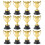 Weis10 stk. dekorative trofeer, kopper, multifunksjonelle plasttroféer 1