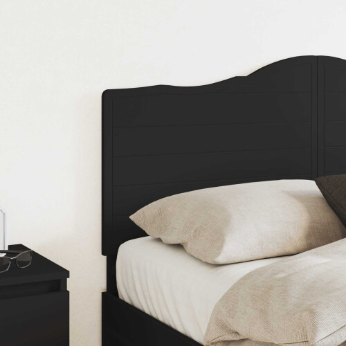 Berkfield Headboard Black Oak Engineered wood 2