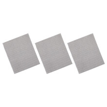 3 alfombrillas de malla para parrilla, de fibra de vidrio, antiadherentes, reutilizables, resistentes al calor, ideales para camping, barbacoas al