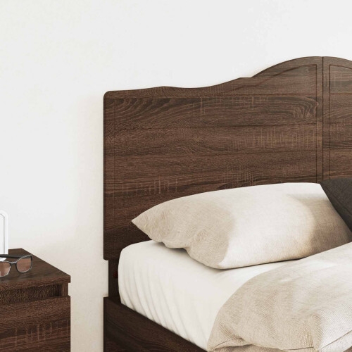 Berkfield Headboard Brown Oak Engineered wood 2