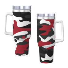 Bape40oz H2.0Vákuovo izolovaný pohár z nehrdzavejúcej ocele s viečkom a slamkou na vodu, ľadový čaj alebo kávu, smoothie