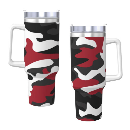 Ποτήρι Bape40oz H2.0 από ανοξείδωτο ατσάλι με μόνωση κενού αέρος με καπάκι και καλαμάκι