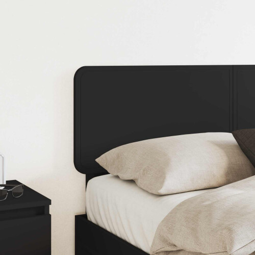 Berkfield Headboard Black Oak Engineered wood 2