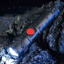 Small High-Lumen LED Flashlight - Rechargeable, Zoomable, Waterproof, Long Beam with Magnetic Base for Home, Emergency, Tactical Use