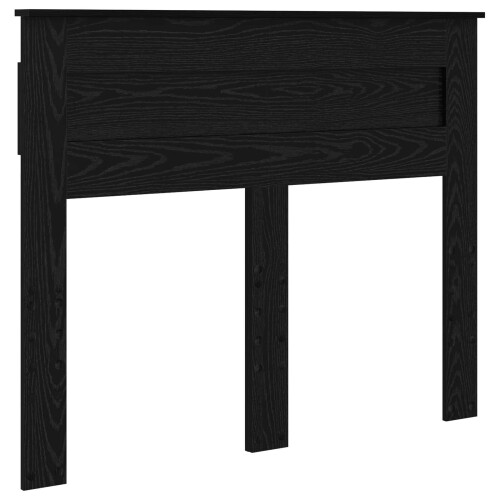 Berkfield Headboard Black Oak Engineered wood 1