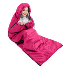 Sac de dormit XL tip plic cu glugă pentru adulți - Spațios, călduros, ușor pentru camping și drumeții, sac de dormit 700 g pentru vreme