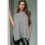 Women'S Loose Dropped Shoulder Short Sleeve Pullover Sweater Light Gray M 3