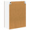 Berkfield Dishwasher Panel Lucca Brown Oak 60 x 31 x 80 cm 8
