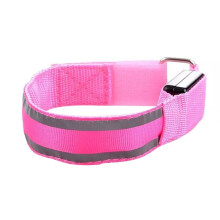 LED reflective arm strap safety belt for night running
