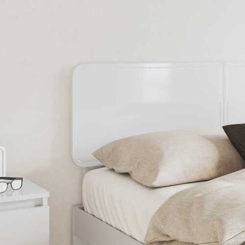 Berkfield Headboard Gloss White Engineered wood 2