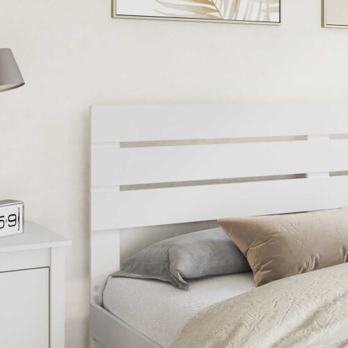 Berkfield Headboard White Engineered wood 2