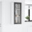 Berkfield Dishwasher Panel Lucca Black 40 x 31 x 100 cm Engineered Wood 4