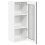 Berkfield Dishwasher Panel Lucca Black 40 x 31 x 100 cm Engineered Wood 5