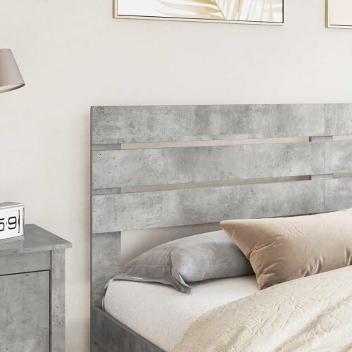 Berkfield Headboard Concrete Grey Engineered wood 2