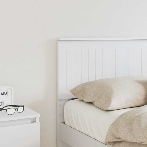 Berkfield Headboard White Engineered wood 2