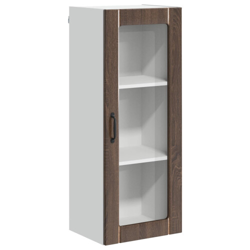 Berkfield Dishwasher Panel Lucca Brown Oak 40 x 31 x 100 cm 1