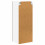 Berkfield Dishwasher Panel Lucca Brown Oak 40 x 31 x 100 cm 8