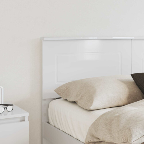 Berkfield Headboard Gloss White Engineered wood 2