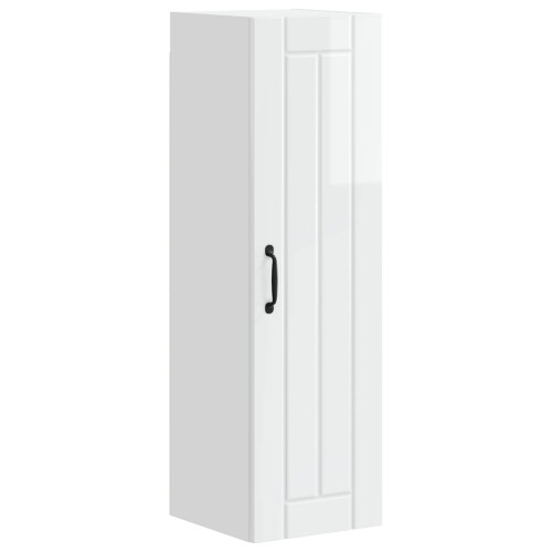 Berkfield Dishwasher Panel Lucca High Gloss White 30 x 31 x 100 cm 1