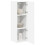 Berkfield Dishwasher Panel Lucca High Gloss White 30 x 31 x 100 cm 3