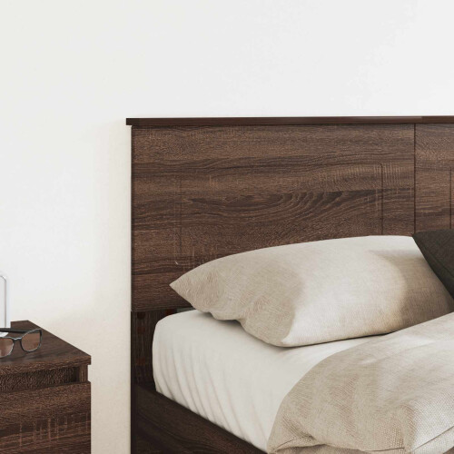 Berkfield Headboard Brown Oak Engineered wood 2