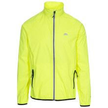 (XS, Hi Vis Yellow) Trespass Mens Retract Hi-Vis Packaway Waterproof Jacket.