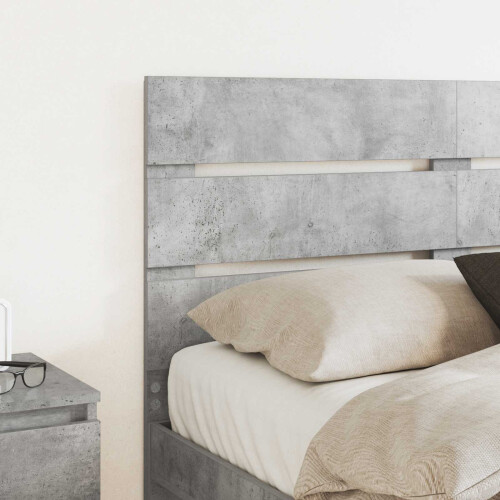 Berkfield Headboard Concrete Grey Engineered Wood 2