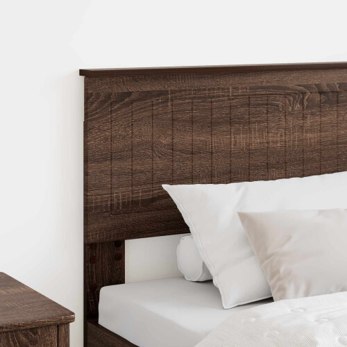 Berkfield Headboard Brown Oak Engineered wood 2