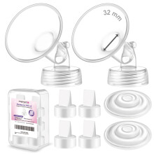 Pump Parts Set 32mm Wide Mouth Flange for Spectra S1 S2 Breast Pump Replacement Accessories