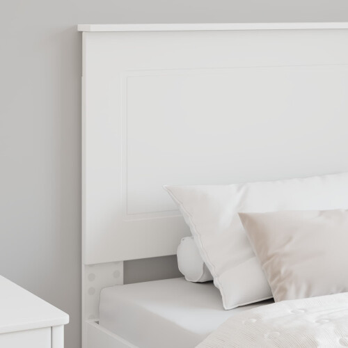 Berkfield Headboard White 100 cm Engineered Wood 2