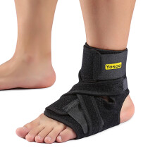 LAFGUR fotdråpeortosekorrigerer, ankelstøtter for plantar fasciitt, søvnstøtte, ankelstropp med snøring, kompatibel med nattbruk for kvinner,