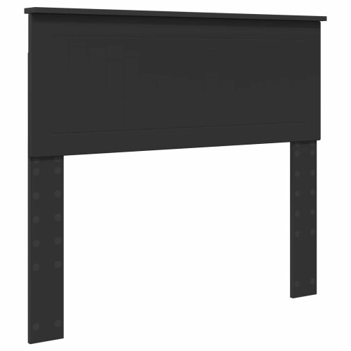 Berkfield Headboard Black Oak Engineered wood 1